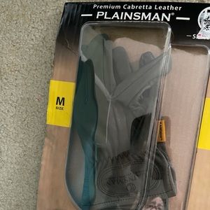 Leather Plainsman Gloves (1 pair) Men Medium